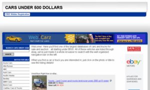 Cars-under-500-dollars.com thumbnail