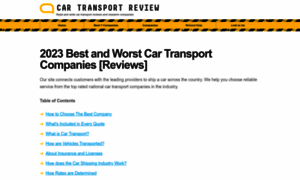 Cartransportreview.com thumbnail