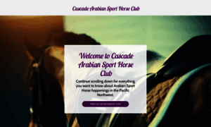 Cascadearabiansporthorseclub.org thumbnail