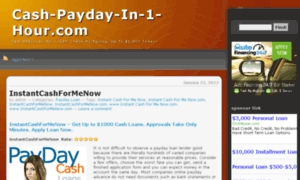 Cash-payday-in-1-hour.com thumbnail