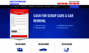 Cashcarsremovalmelbourne.com.au thumbnail