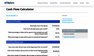 Cashflowcalculator.com thumbnail