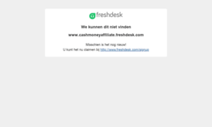 Cashmoneyaffiliate.freshdesk.com thumbnail