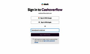 Cashoverflow.slack.com thumbnail
