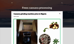 Cassavastarchprocessingmachine.blogspot.com thumbnail