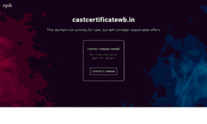 Castcertificatewb.in thumbnail