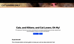 Cat-lovers-only.com thumbnail
