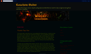 Cataclysm-guides.blogspot.com thumbnail