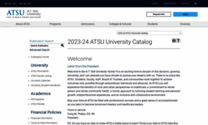 Catalog.atsu.edu thumbnail