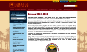 Catalog.collegeofthedesert.edu thumbnail