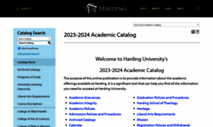 Catalog.harding.edu thumbnail