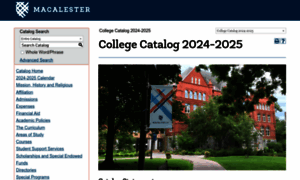 Catalog.macalester.edu thumbnail