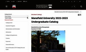 Catalog.mansfield.edu thumbnail