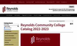 Catalog.reynolds.edu thumbnail