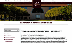 Catalog.tamiu.edu thumbnail