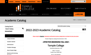 Catalog.templejc.edu thumbnail