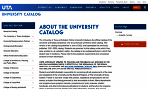 Catalog.uta.edu thumbnail
