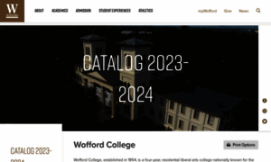 Catalog.wofford.edu thumbnail