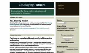 Catalogingfutures.com thumbnail