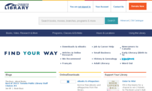 Catalogue.torontopubliclibrary.ca thumbnail