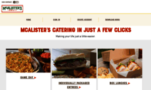 Catering.mcalistersdeli.com thumbnail