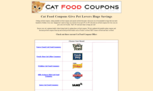 Catfood-coupons.com thumbnail