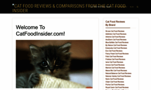 Catfoodinsider.com thumbnail