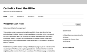 Catholicsreadthebible.info thumbnail