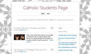 Catholicstudentspage.wordpress.com thumbnail