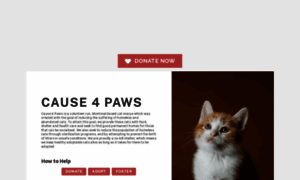 Cause4pawsrescue.ca thumbnail