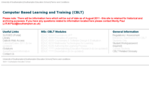 Cblt.soton.ac.uk thumbnail