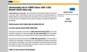 Cbse-results.org thumbnail