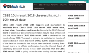 Cbse.10thresults-nic.in thumbnail