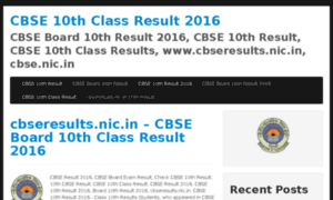 Cbse10thclassresult2016.co.in thumbnail