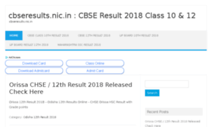 Cbse10thresults2018.in thumbnail