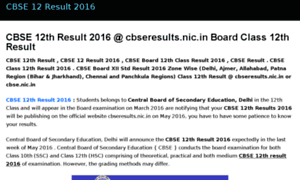 Cbse12result.in thumbnail