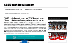 Cbse12thresult2020.in thumbnail