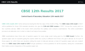 Cbse12thresults.co.in thumbnail