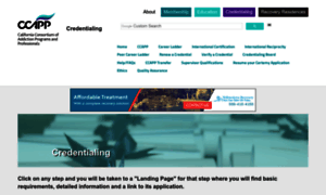 Ccappcredentialing.org thumbnail