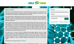 Cdkl5forum.org thumbnail