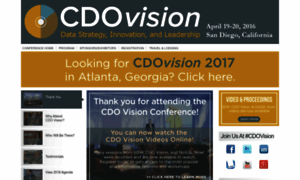 Cdovision2016.dataversity.net thumbnail