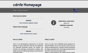 Cdrtfe.sourceforge.io thumbnail