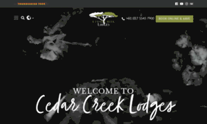 Cedarcreeklodges.com.au thumbnail