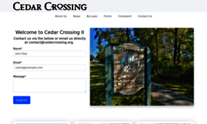 Cedarcrossing.org thumbnail