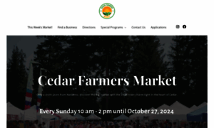 Cedarfarmersmarket.org thumbnail