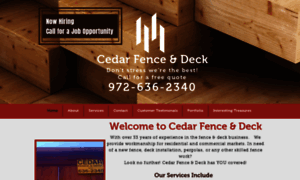 Cedarfencedeck.com thumbnail