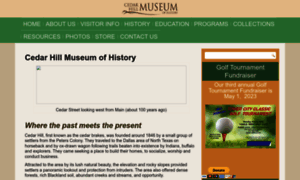Cedarhillmuseum.com thumbnail