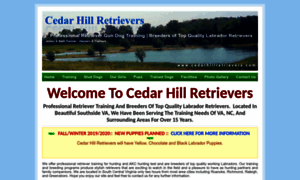 Cedarhillretrievers.com thumbnail