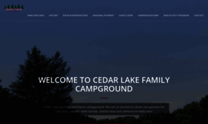 Cedarlakefamilycampground.com thumbnail