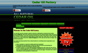 Cedaroilfactory.com thumbnail